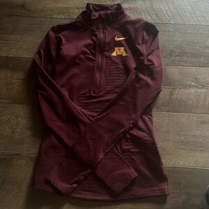 MN gophers half zip sweatshirt
